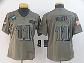 Women Nike Eagles 11 Carson Wentz 2019 Olive Salute To Service Limited Jersey,baseball caps,new era cap wholesale,wholesale hats